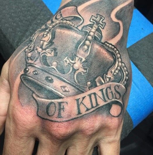 Minimal Crown Chest Accent Tattoo Design