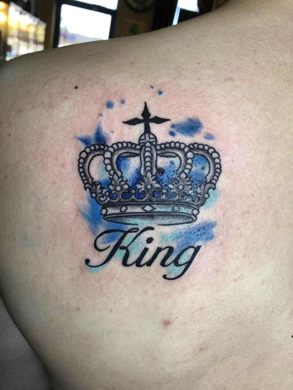 Minimal Crown Confidence Tattoo Design