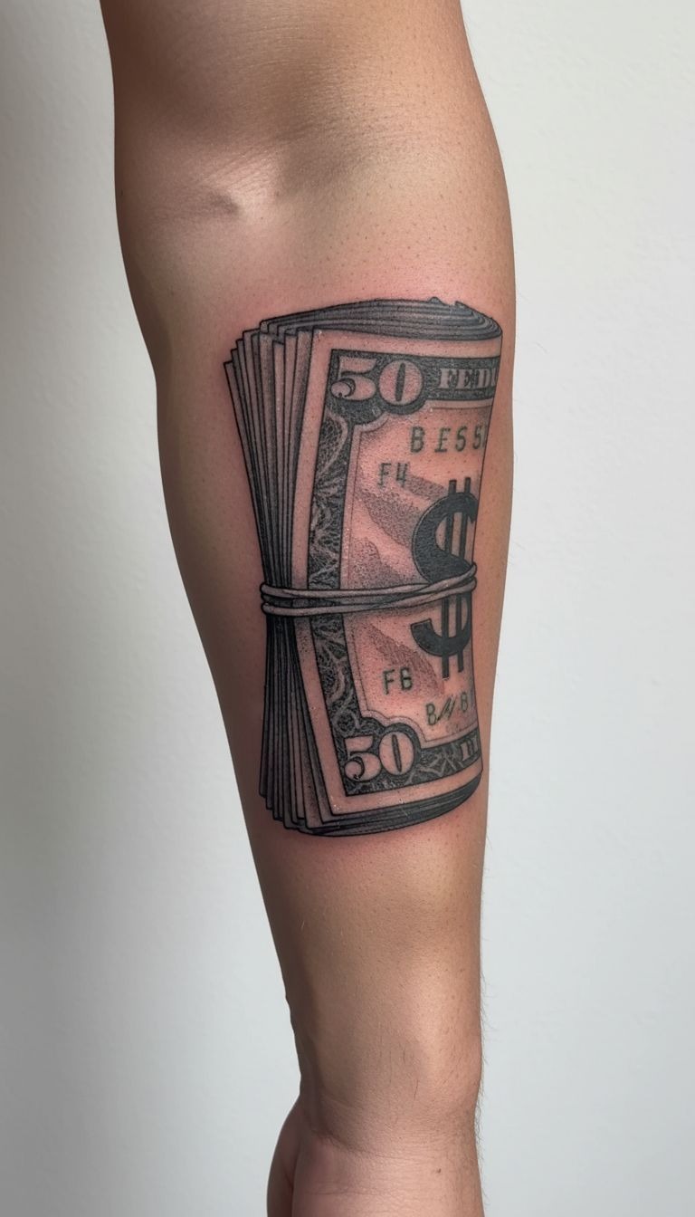 Clock, Rose, and Hundred Sleeve Tattoo Tattoo Design