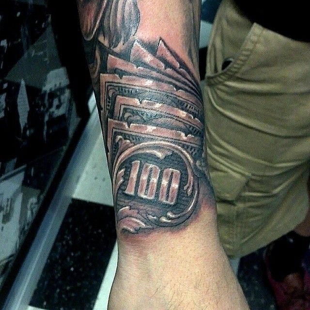 Minimal Money Bag Tattoo Tattoo Design