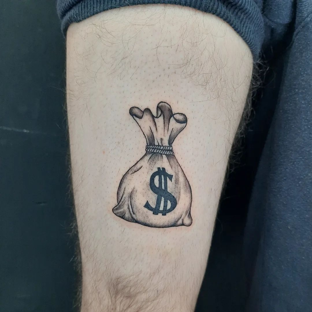 Vintage Rich Duck Money Tattoo Tattoo Design