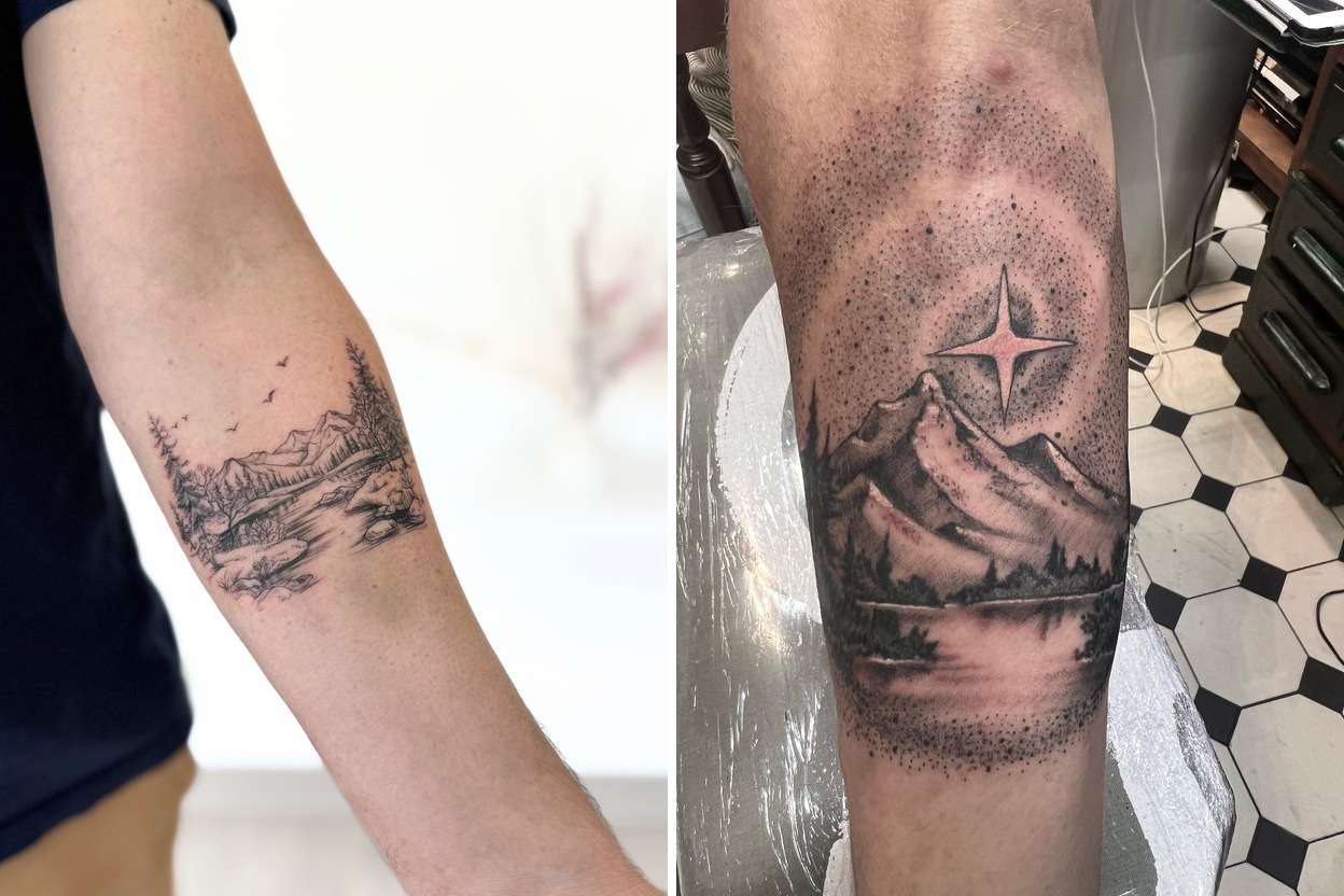 Bold Mountain Tattoo Ideas That Perfectly Complement Your Style Featured Lookbook Collage