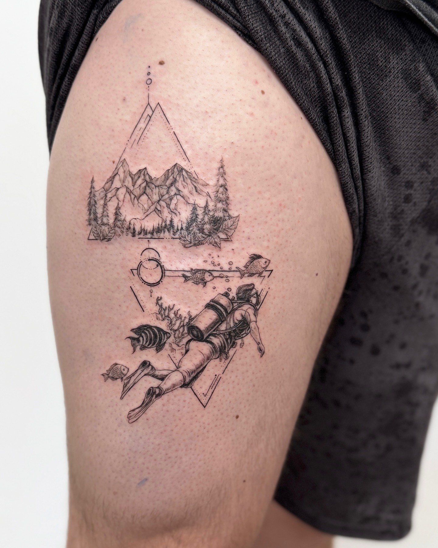 Mountain Landscape Armband Tattoo Tattoo Design