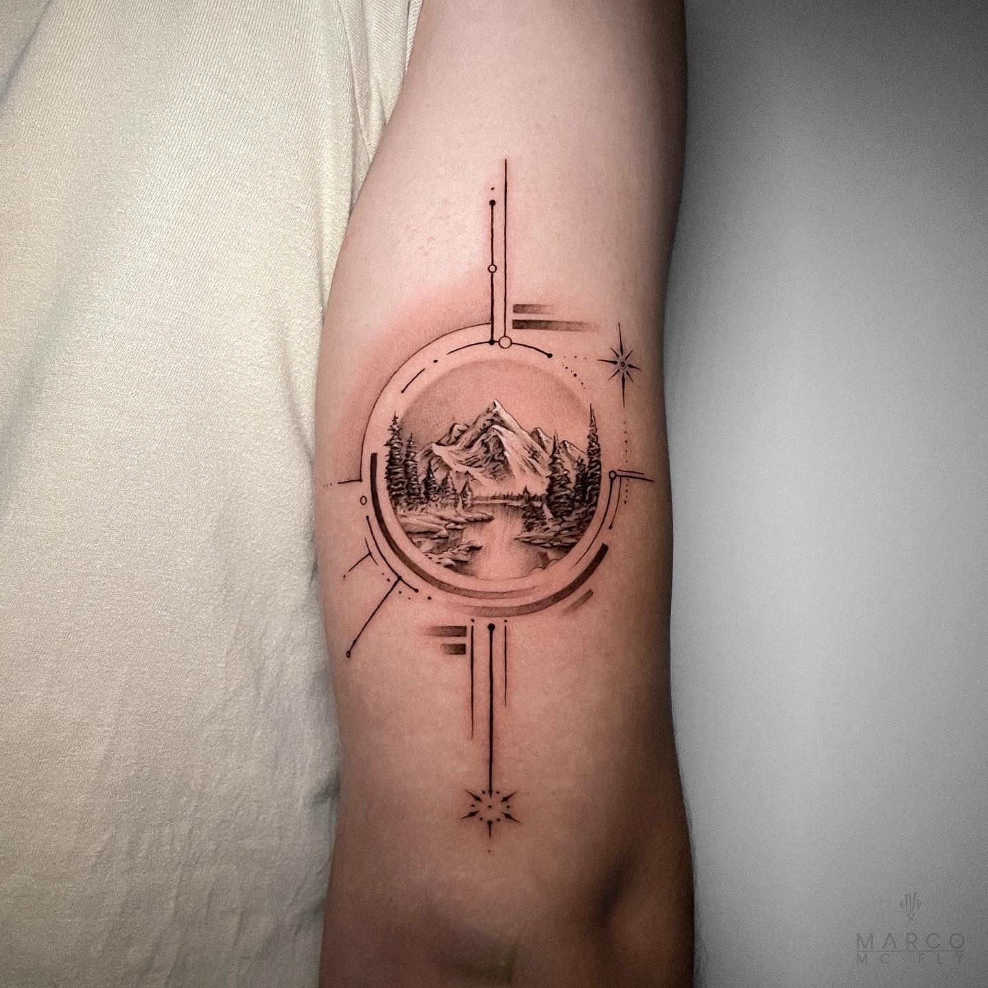 Mountain Range Back Tattoo Tattoo Design