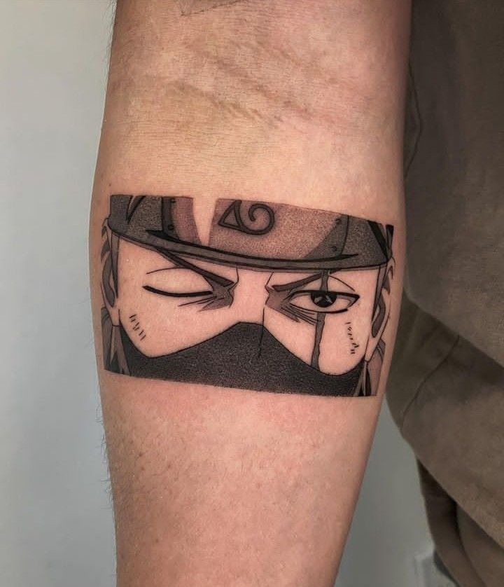 Kakashi’s Eye Close-Up Tattoo Design