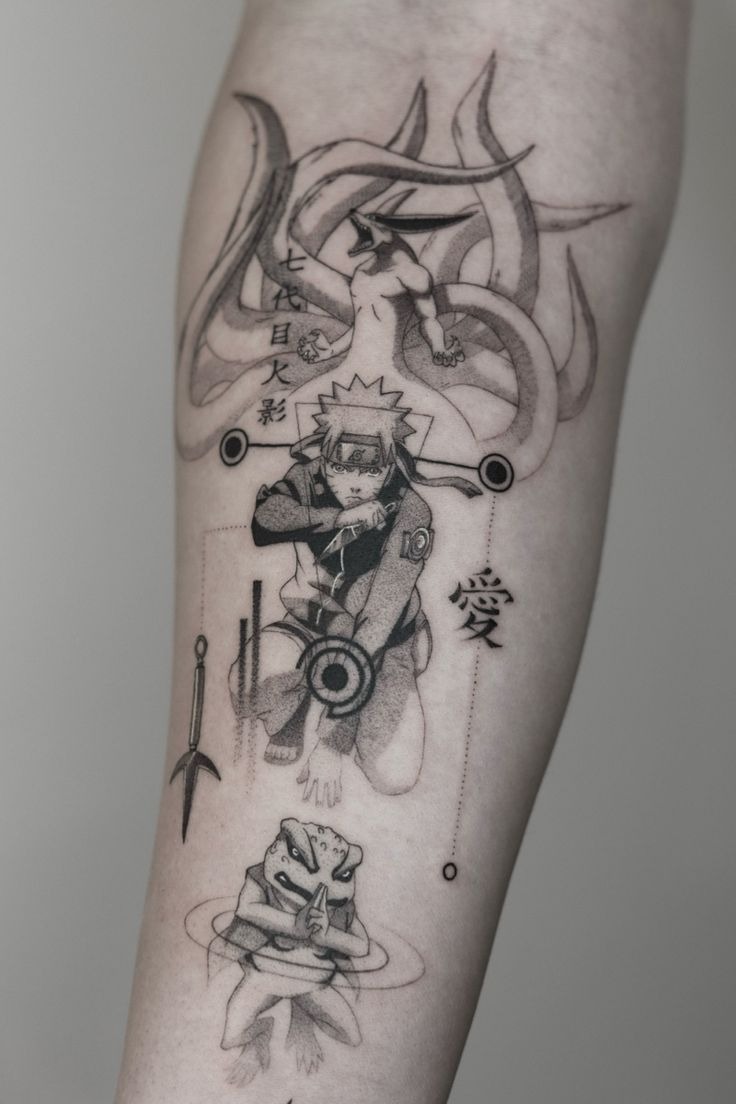 Naruto’s Sage Journey Tattoo Design