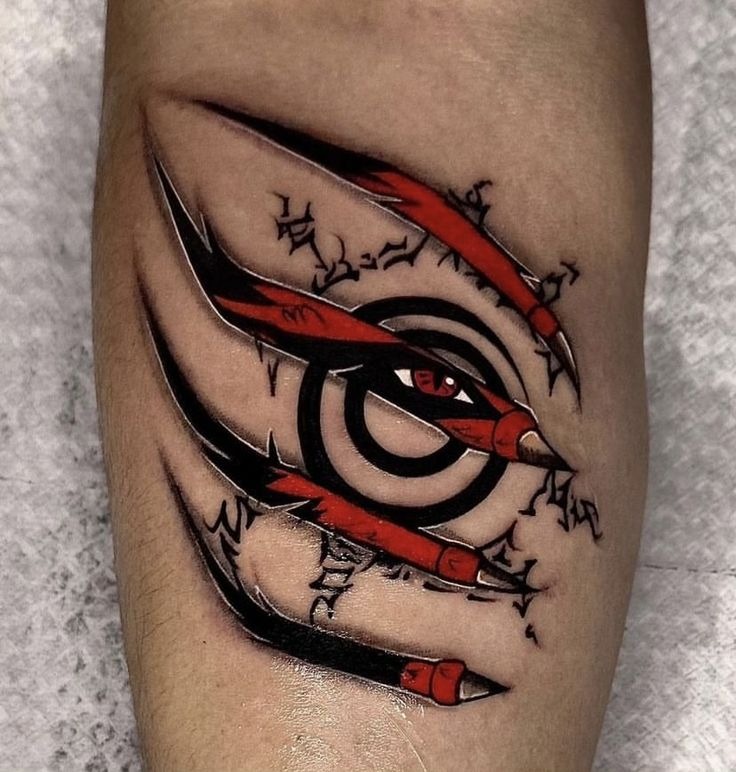 Obito’s Ripping Dimension Tattoo Design