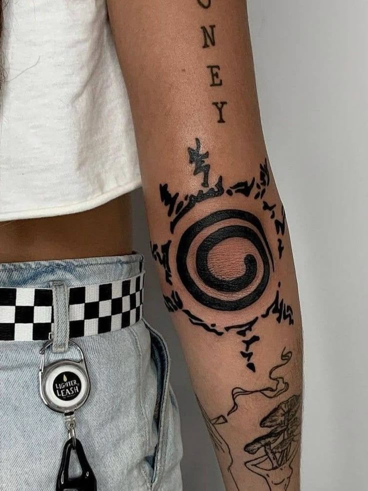 Spiral Seal Simplicity Tattoo Design