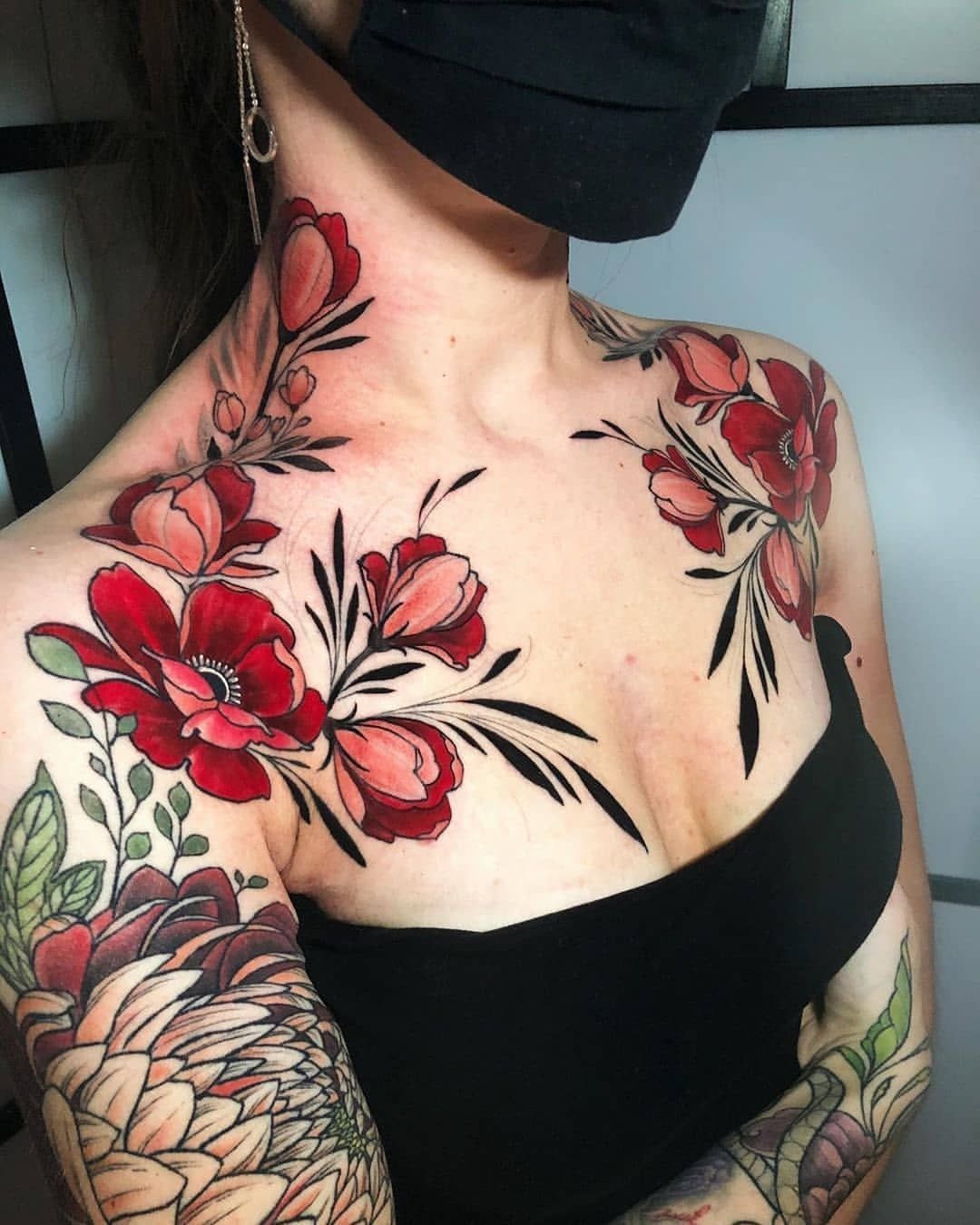 Orange Wrist Flower Tattoo Tattoo Design