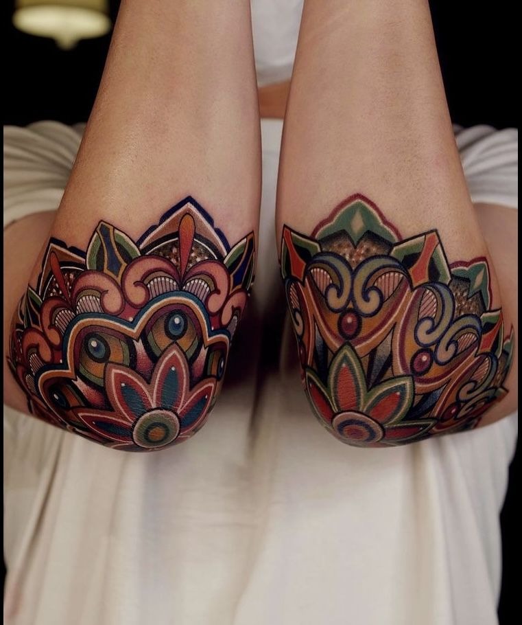 Skull and Yellow Flower Forearm Design Tattoo Design