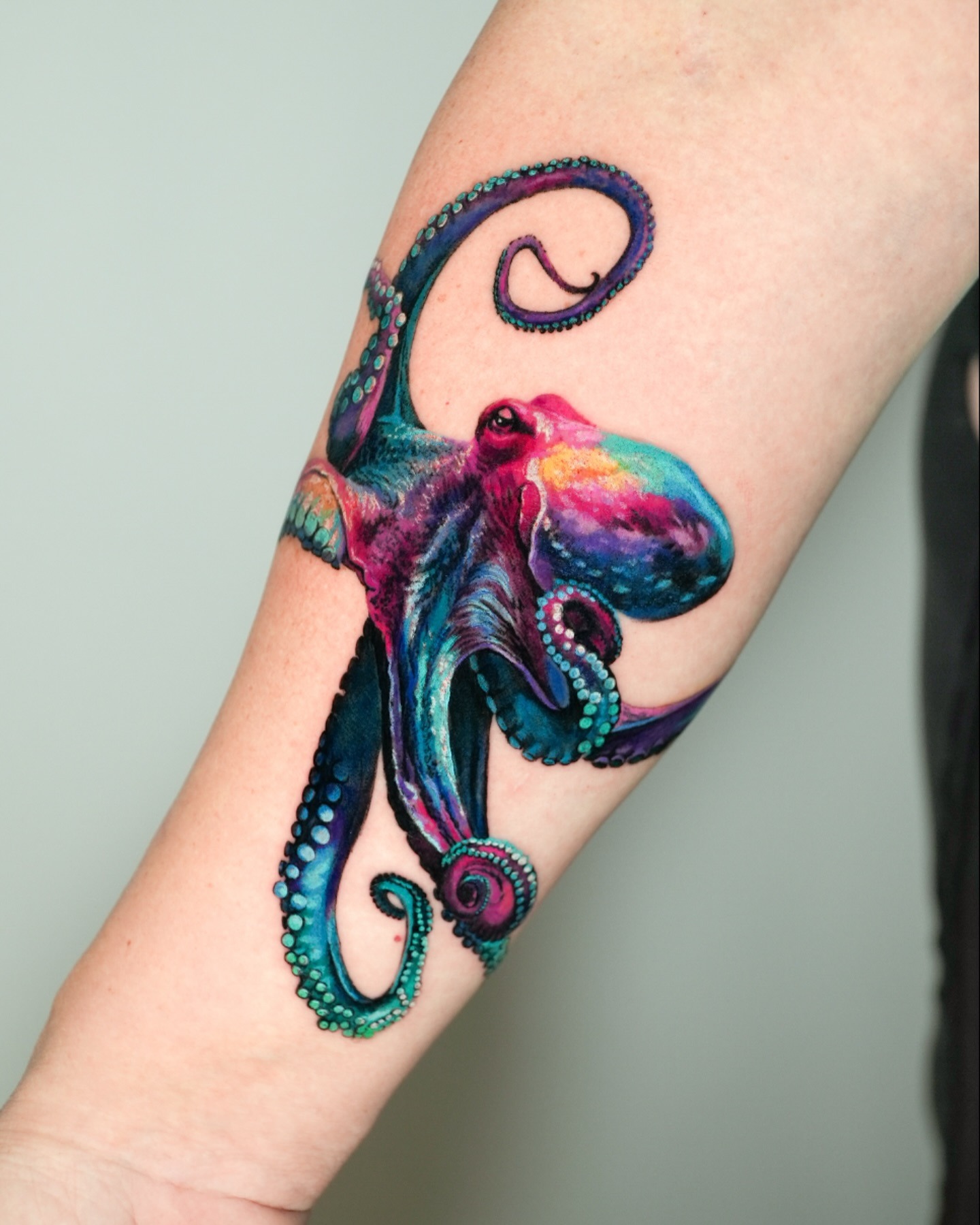 Color Splash Octopus Tattoo Tattoo Design
