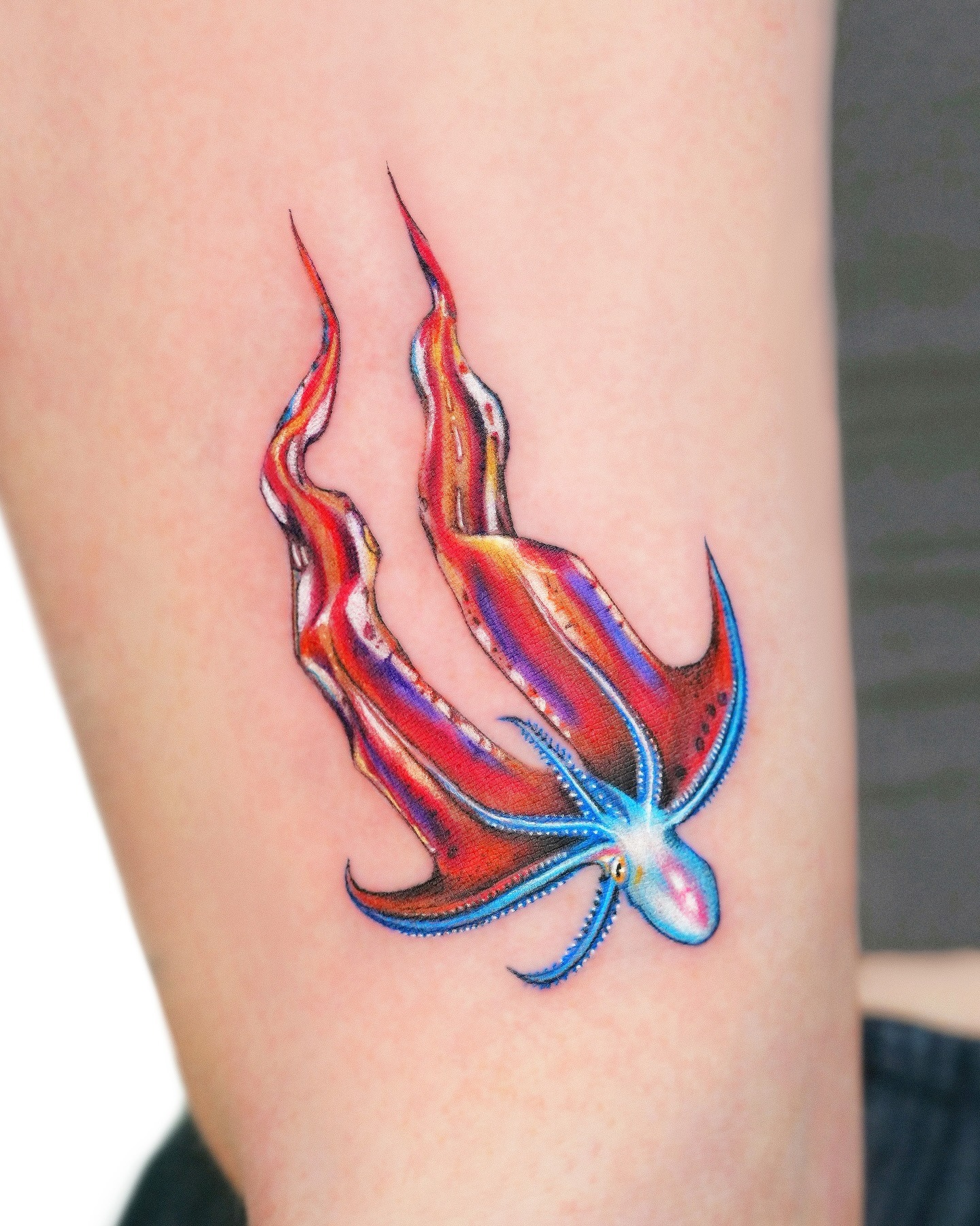 Colorful Blanket Octopus Tattoo Tattoo Design