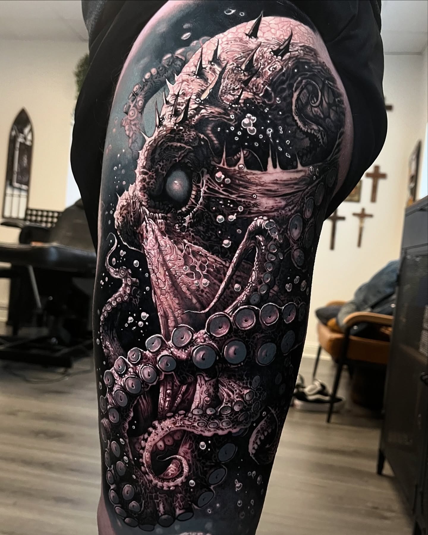 Deep Sea Horror Octopus Tattoo Tattoo Design