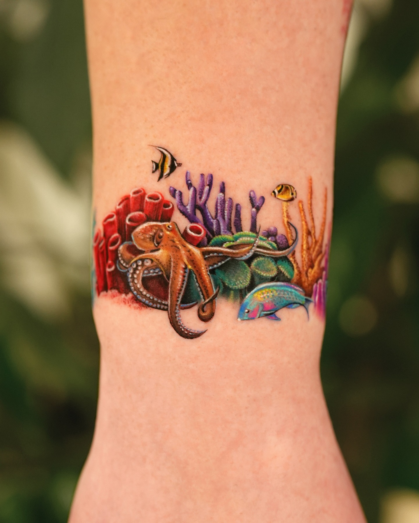 Octopus Coral Reef Band Tattoo Tattoo Design