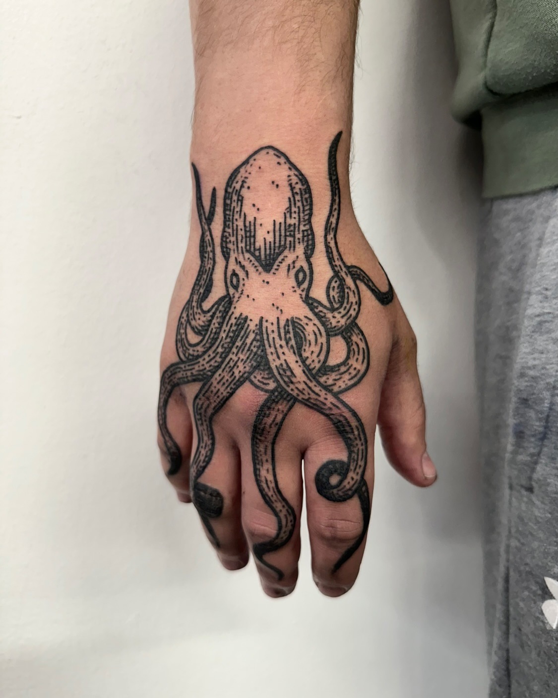 Octopus Hand Tattoo Tattoo Design