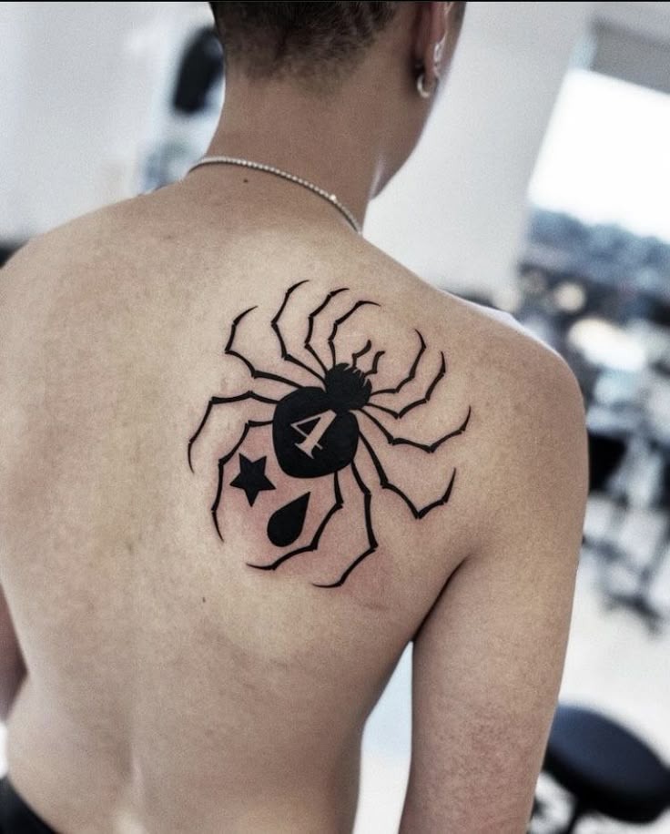 Chain User Kurapika and Spider Design Tattoo Design