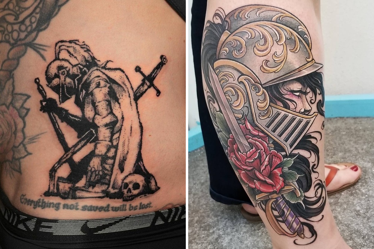 23+ Bold Powerful Knight Tattoo Ideas For Fearless and Timeless Style Featured Lookbook Collage