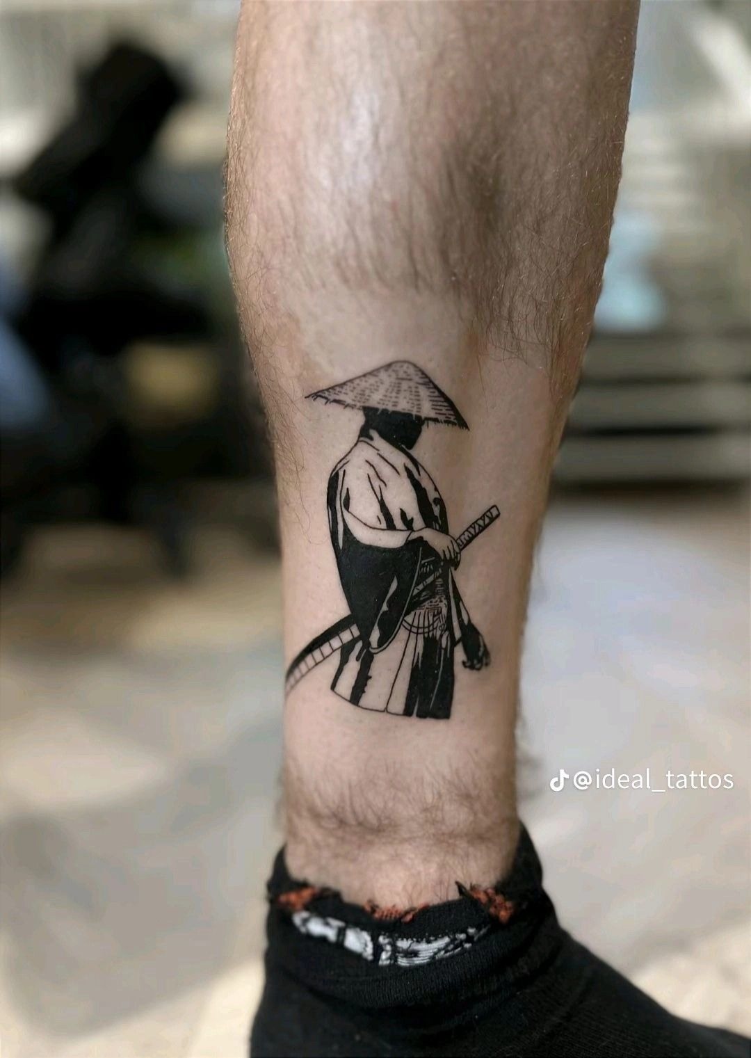 Seated Samurai Armor Tattoo Tattoo Design