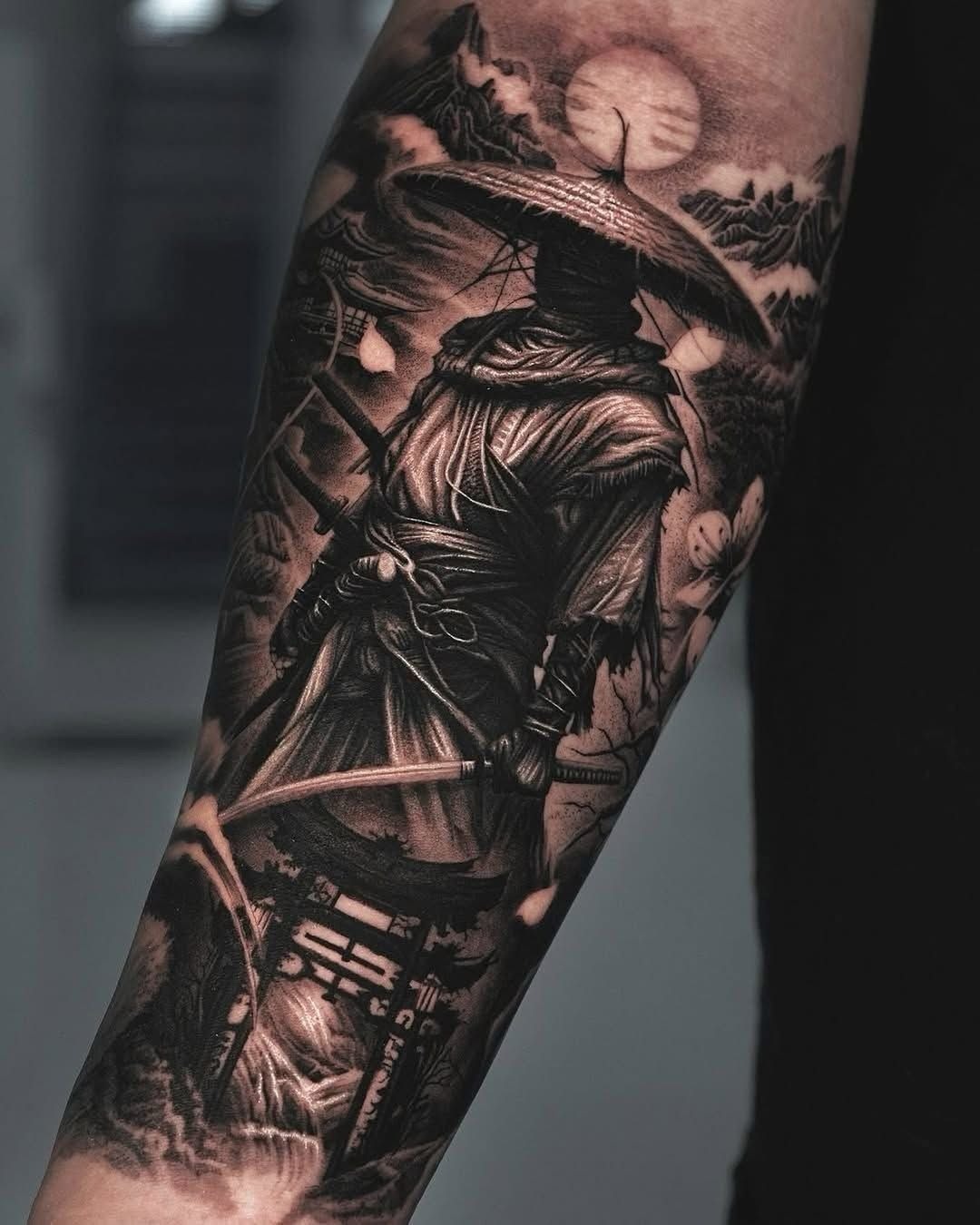 Shadowed Ronin Forearm Tattoo Tattoo Design