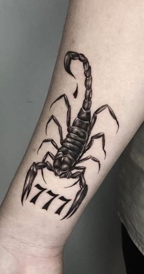 Scorpio 777 Tattoo Tattoo Design