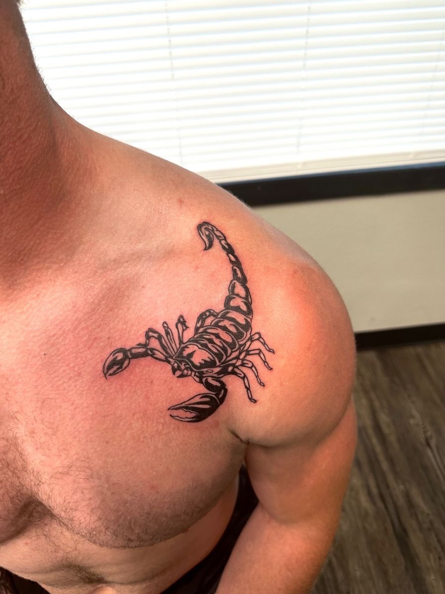 Scorpio Shoulder Tattoo Tattoo Design