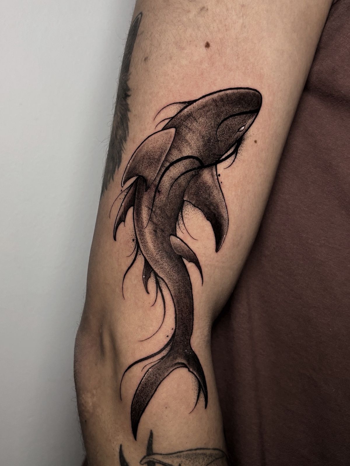 Cute Hammerhead With Hearts Tattoo Tattoo Design