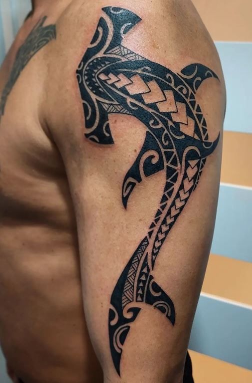 Dark Manta-Inspired Shark Tattoo Tattoo Design