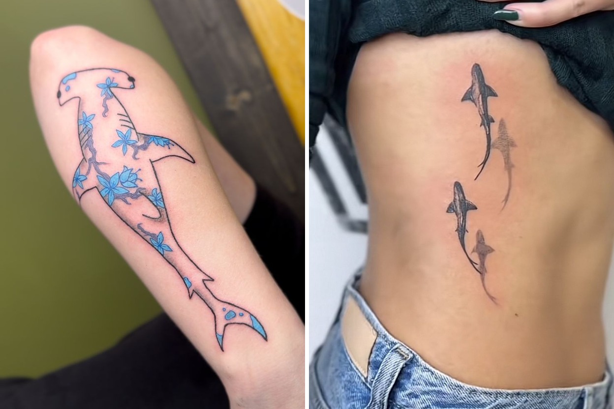 Bold Shark Tattoo Ideas That Demand Attention and Admiration Featured Lookbook Collage