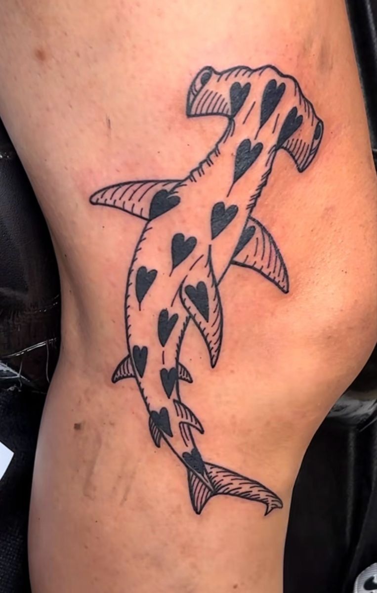 Realistic Shark Shoulder Tattoo Tattoo Design