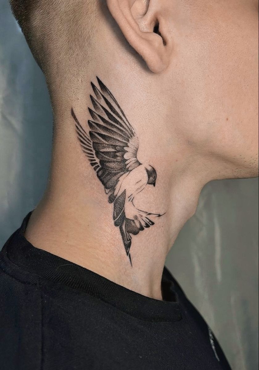 Faith Cross Script Tattoo Design