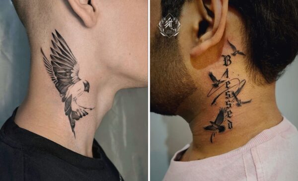 Bold Side Neck Tattoo Ideas For Minimalist and Expressive Tattoos