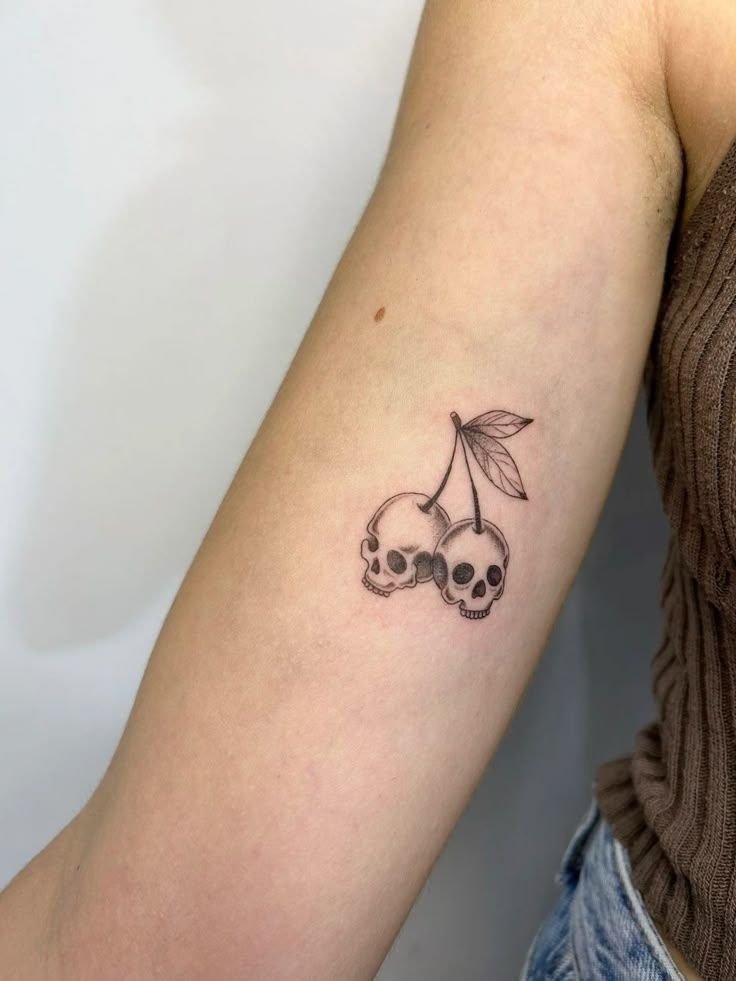 Cherry Skull Tattoo Tattoo Design