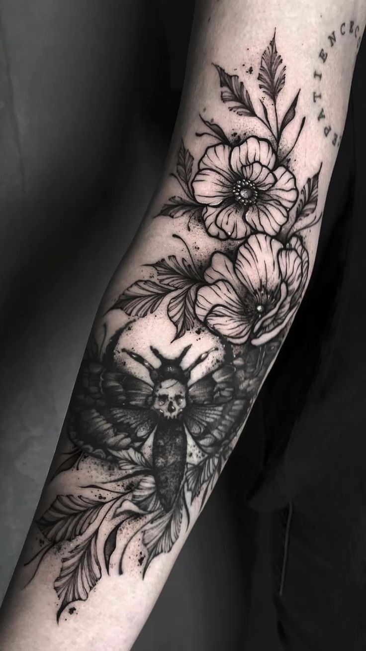 Japanese Dragon and Red Maple Sleeve Tattoo Design