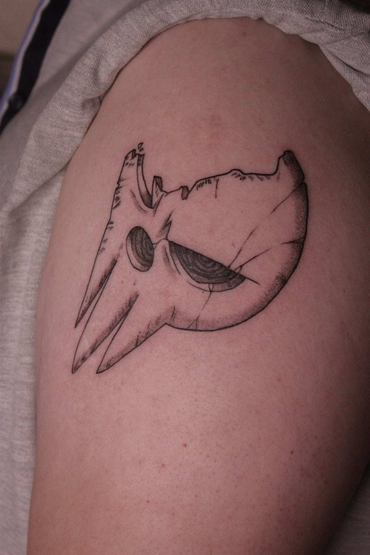 Minimalist Soul Mask Tattoo Tattoo Design