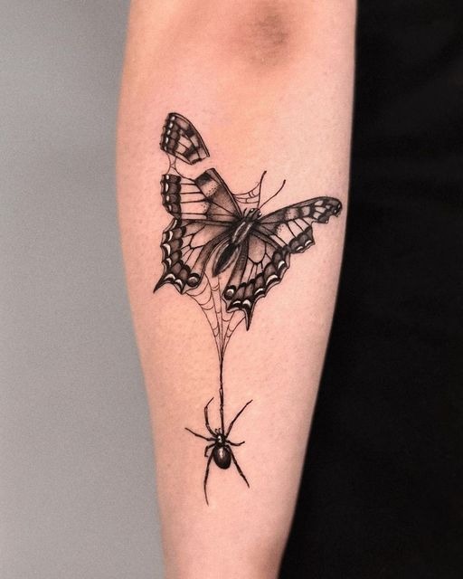 Phantom Troupe-Inspired Spider Tattoo Design