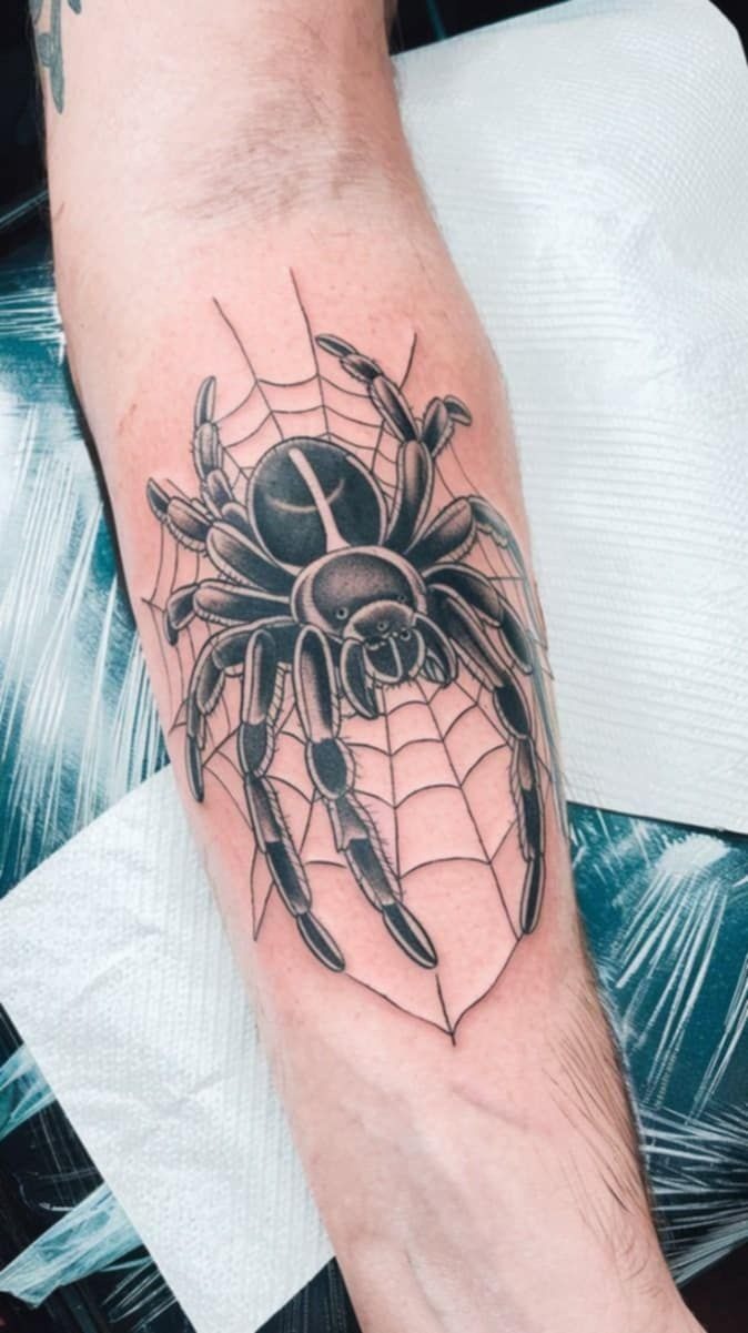 Tarantula Realism Forearm Tattoo Tattoo Design