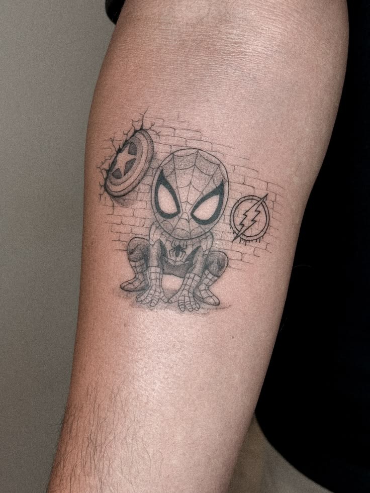 Cute Chibi Spider-Man Tattoo Tattoo Design
