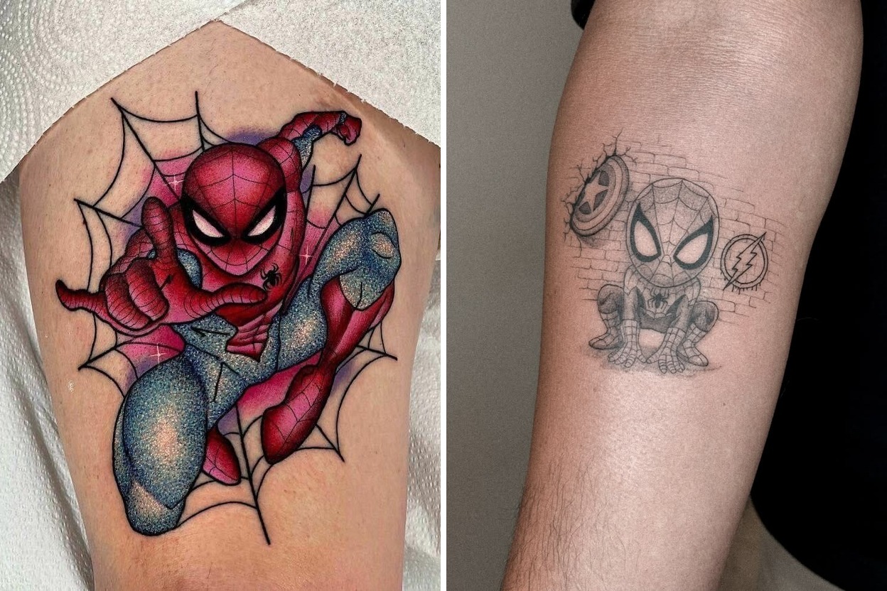 33+ Bold Spiderman Tattoo Ideas & Inspiration Featured Lookbook Collage