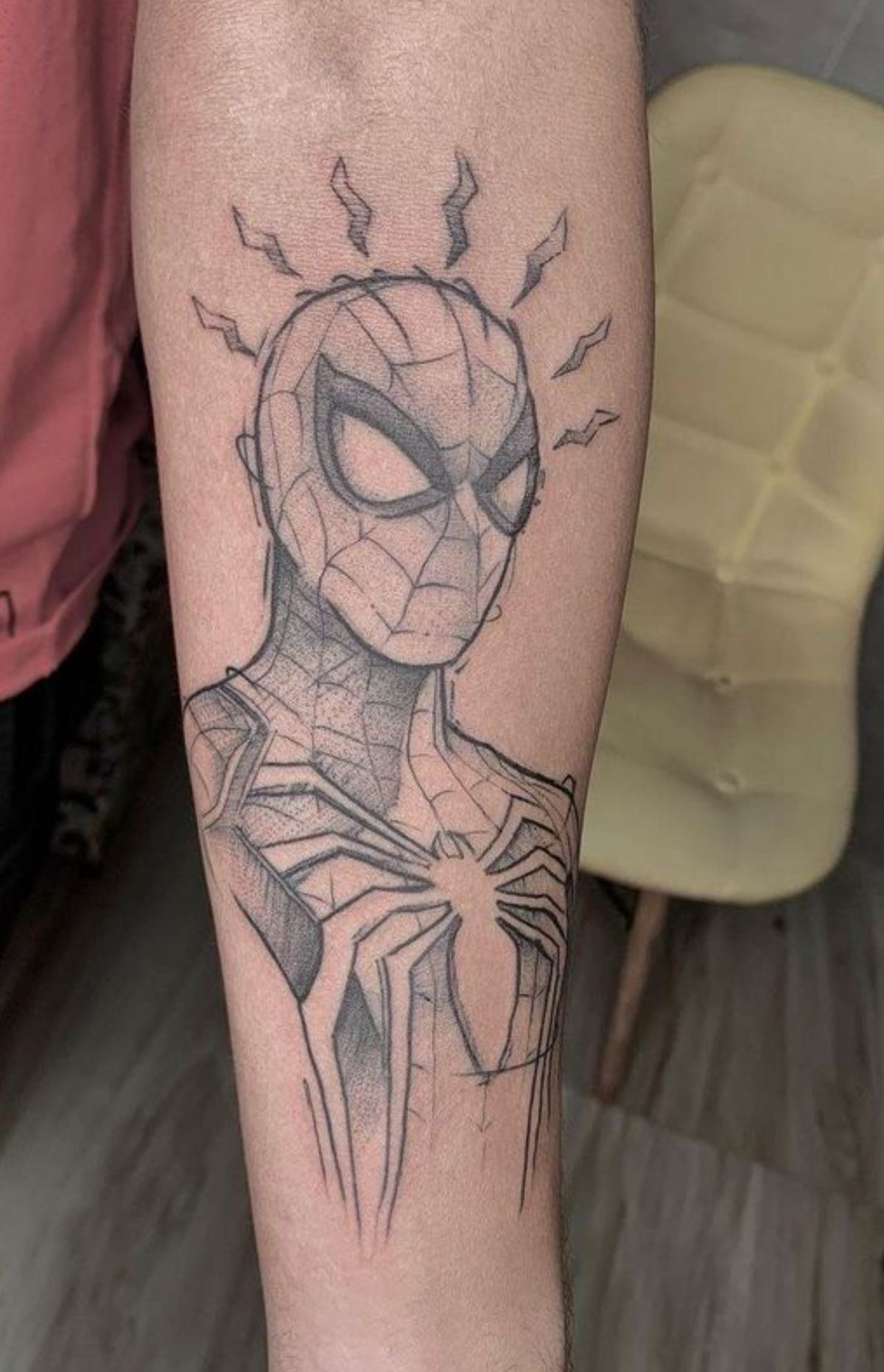 Spider-Sense Portrait Tattoo Tattoo Design