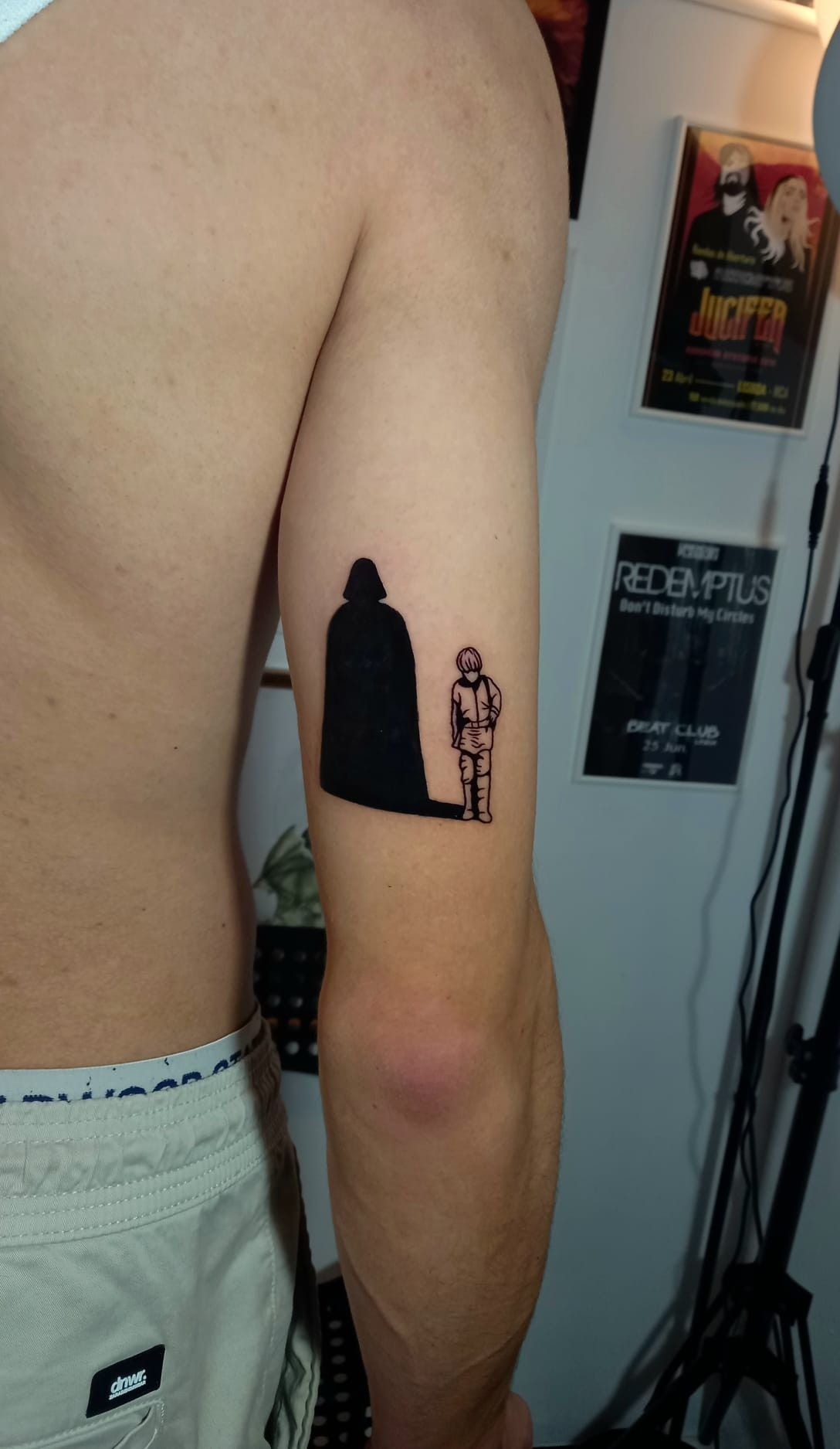 Father and Son Shadow Tattoo Tattoo Design