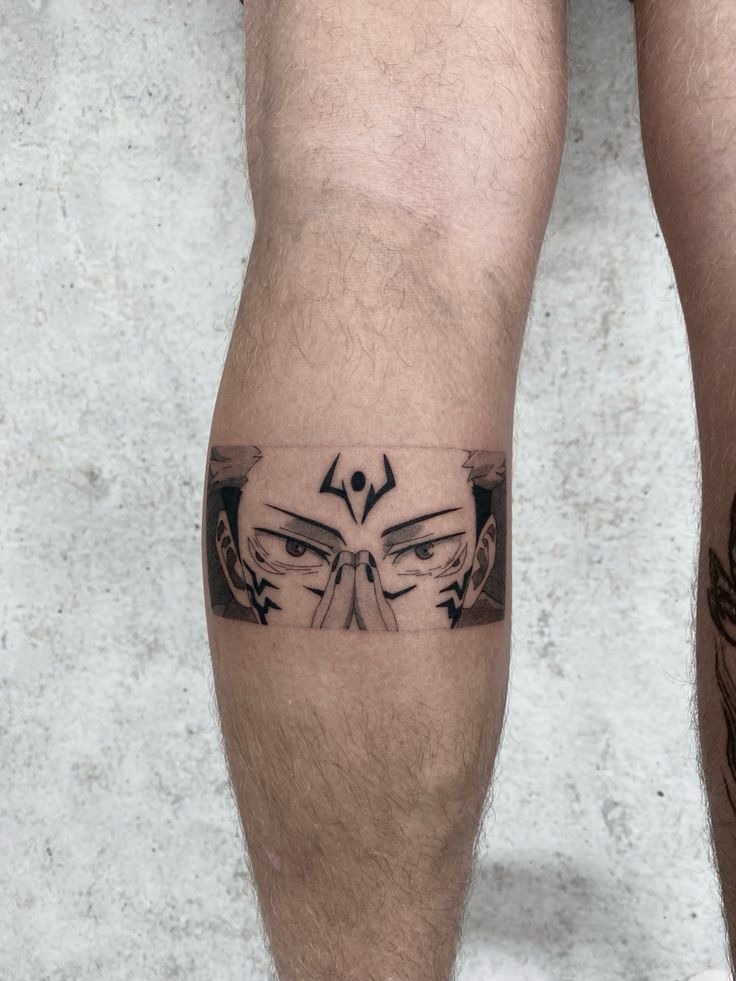 Leg Band Sukuna Gaze Tattoo Tattoo Design