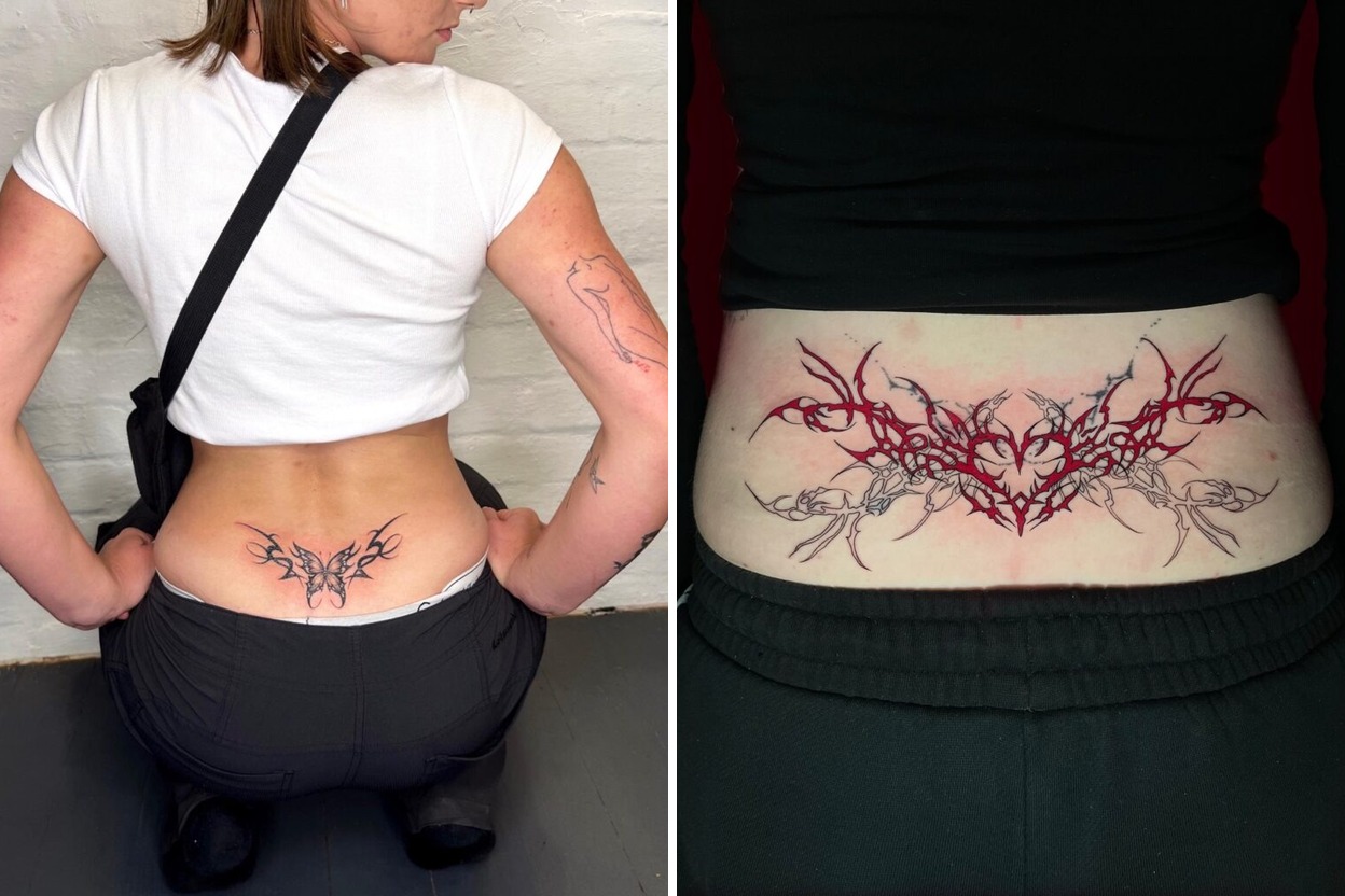 38 Chic Lower Back Tattoo Ideas That Are Bold And Stylish Featured Lookbook Collage