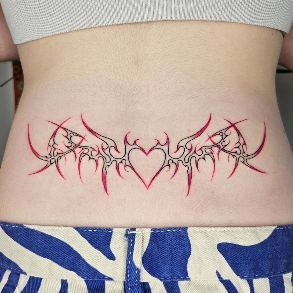 Ornamental Filigree Lower Back Tattoo Tattoo Design
