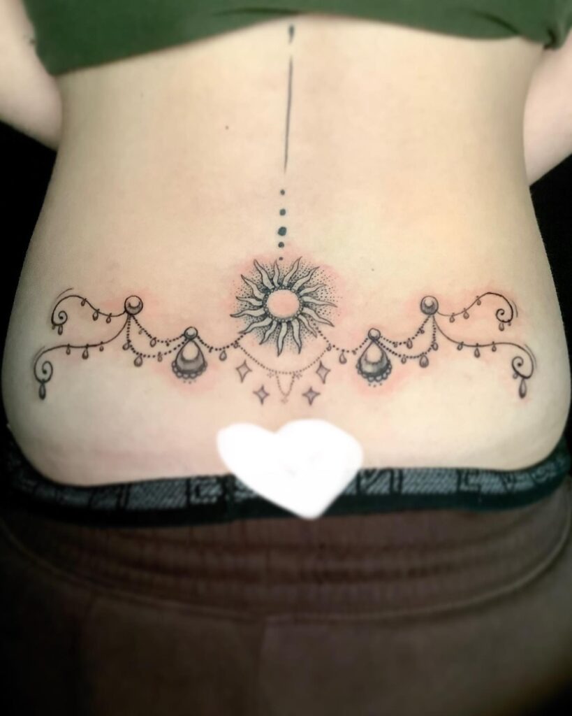 Star Girl Script Lower Back Tattoo Tattoo Design