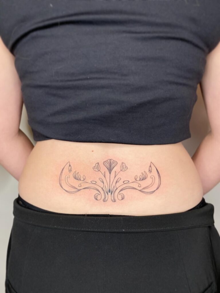 Tribal Hearts Lower Back Tattoo Tattoo Design