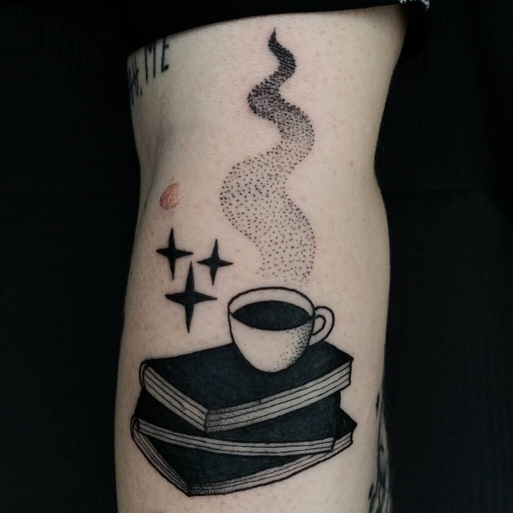 Books and Brew Tattoo Tattoo Design