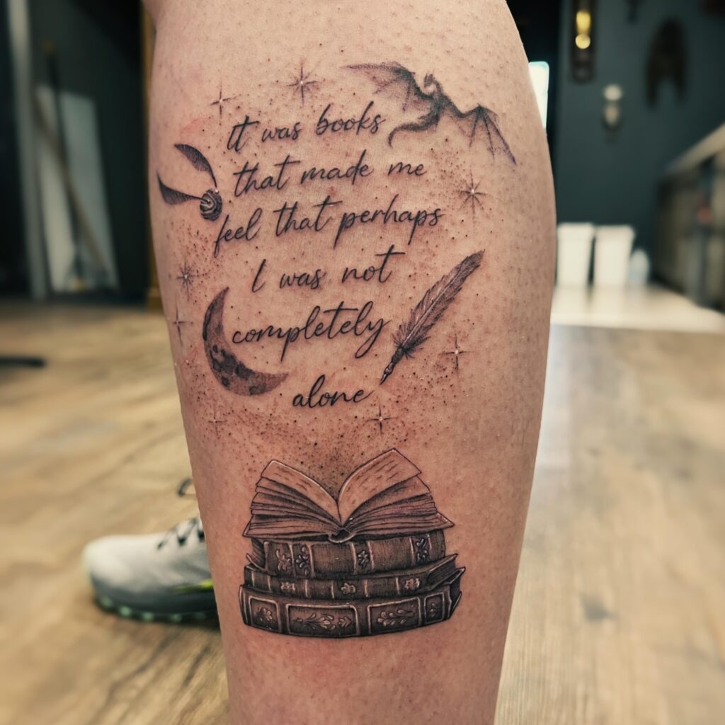 Books of Solitude Tattoo Tattoo Design
