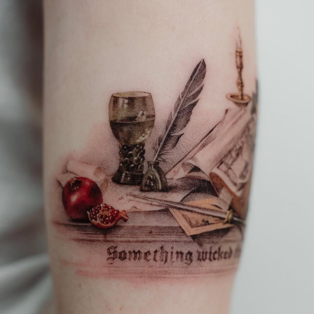 The design centers on gothic elegance literary inspired imagery that reads clearly at a glance.