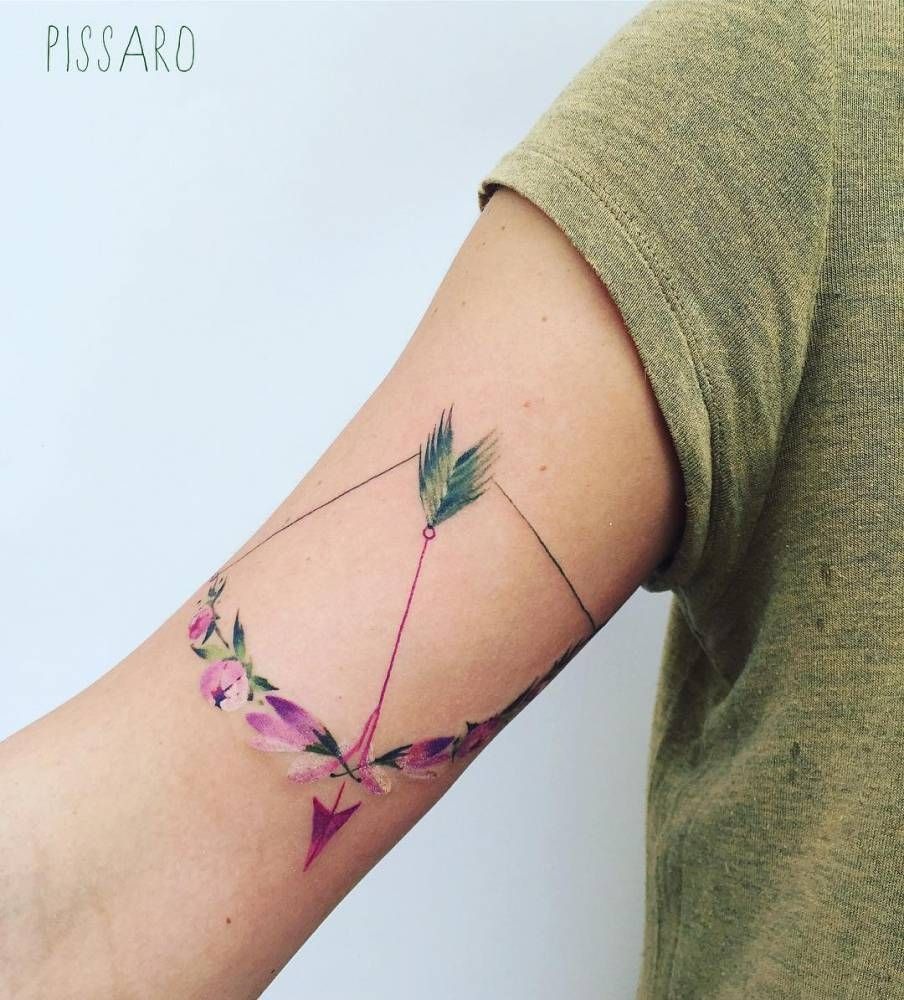 Behold A Well Scrolled Weapon Arrow Tattoo Small Arrow Tattoo Tattoo Design