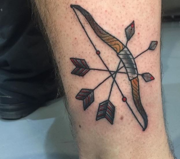 Bow on Three Arrows Tattoo Ink Arrow Tattoo Tattoo Design